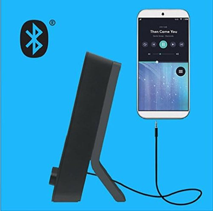 Logitech Z207 Wireless Pc Speaker, Bluetooth, sunet stereo, putere de vârf de 10 wați, intrare de 3,5 mm, mufă pentru căști, funcție Easy-Switch, mufă UE, Pc/Tv/Tabletă/Telefon mobil - negru