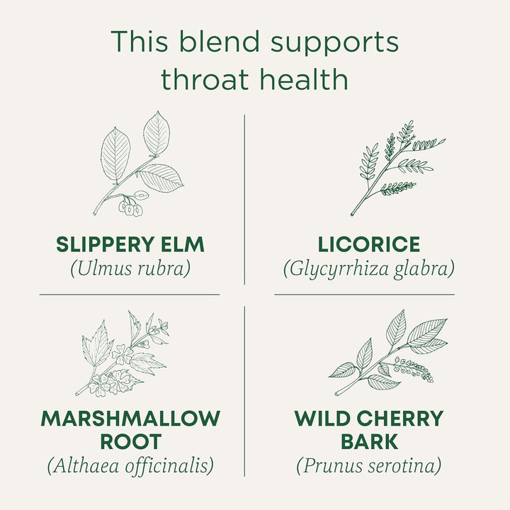 Tea, Organic Throat Coat, Supports Throat Health, 16 Tea Bags Tea USA Naty Shop