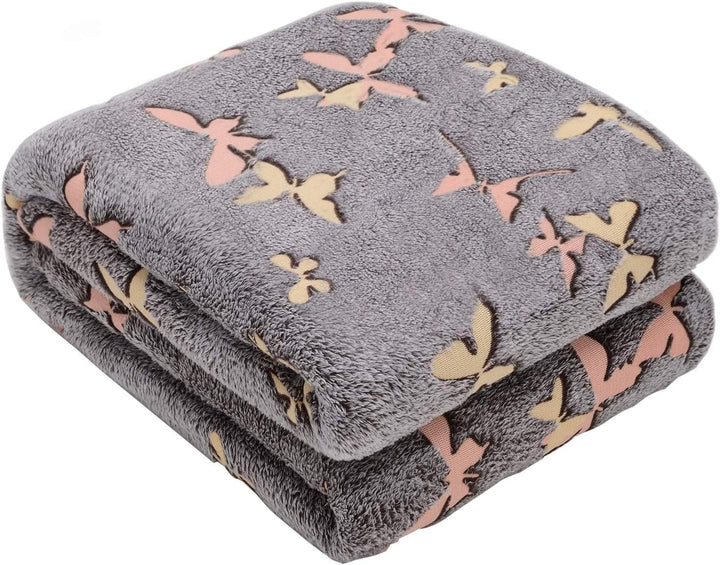 Kanguru Bed, cuvertură de pat, pătură din fleece pentru pat dublu, pătură din microfibră, Snoopy Peanuts GREY, 230X230Cm, pătură de vară, cuvertură de pat pentru dormitor Paturi si Cuverturi Besuche den Kanguru-Store 230X230 Cm Fluturi strălucitori gri