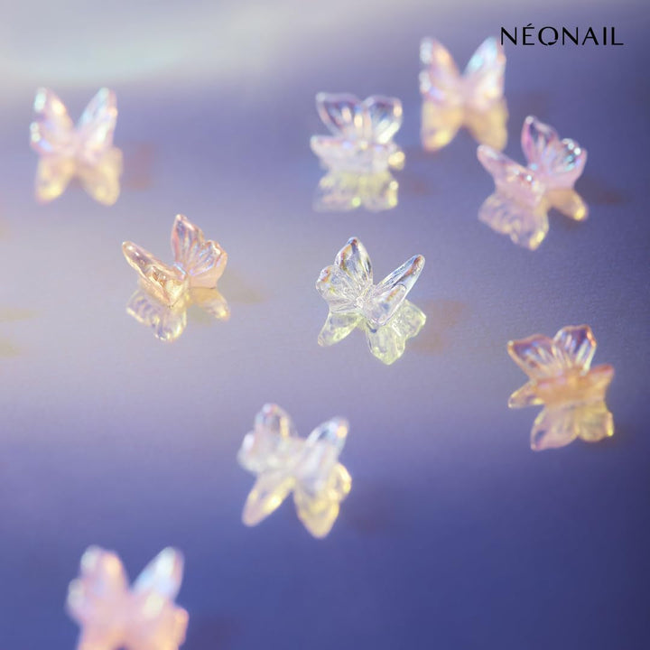 NÉONAIL Nageldekoration 3D Nail Art Schmetterlinge - Nail Charms - Nägel Selber Machen - Nails - Nageldesign Accessories - Nailart - Nail Art Zubehör - Nagel Deko - Nagelschmuck - Mehrfarbig