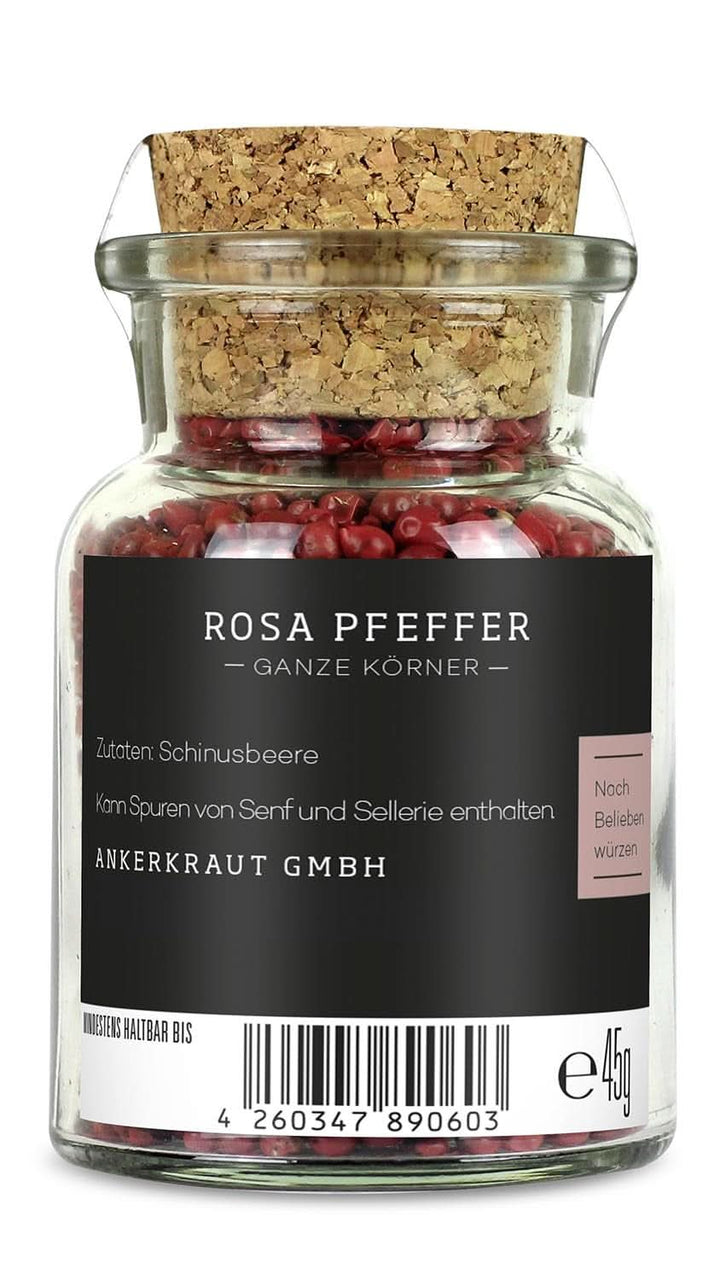 Ankerkraut, piper roz (Schinus Berry), fructe de padure roz, perfect pentru Gin Tonic, 45 grame