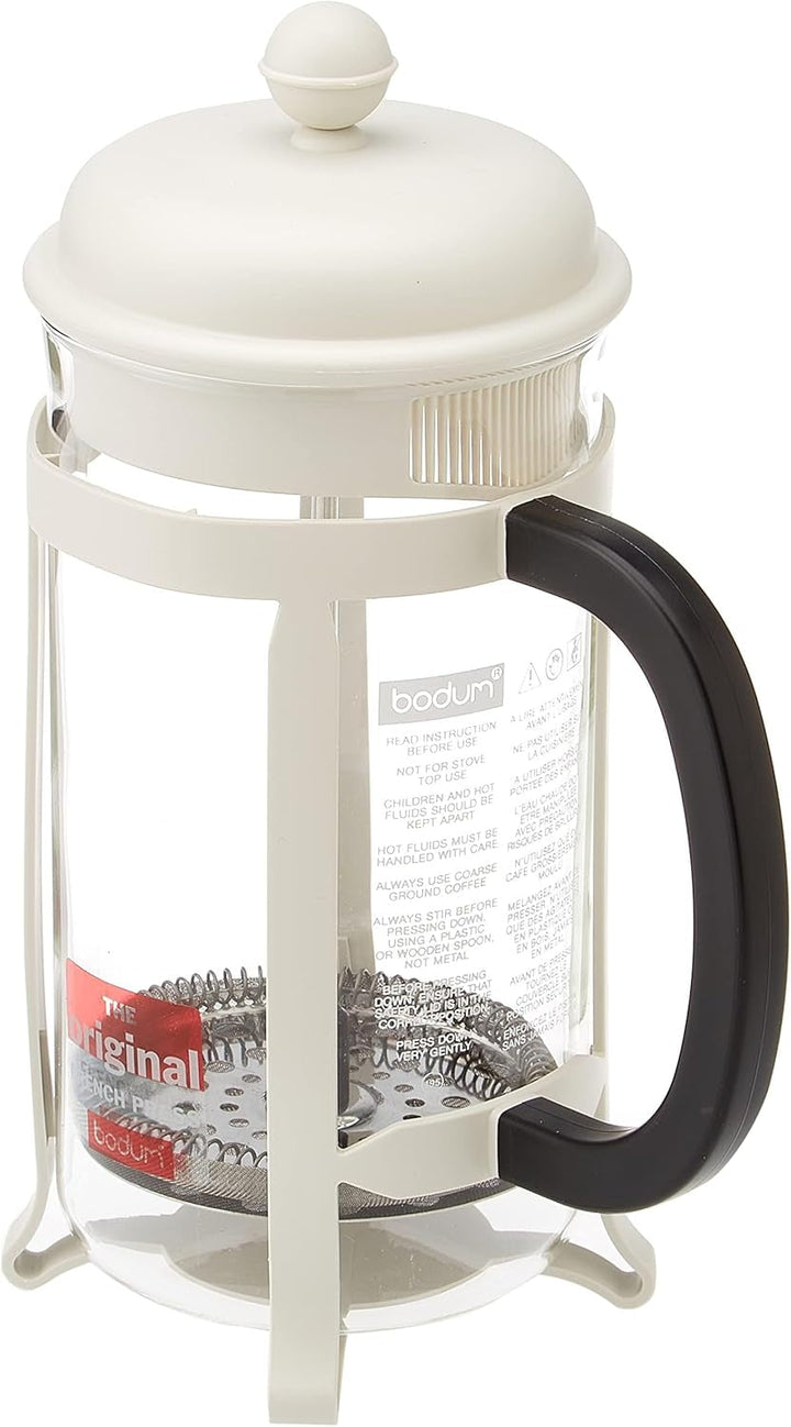 Cafetieră Bodum 1908-913 Java, 8 căni, 1 L, multistrat, albă, 10,6 x 16,3 x 24,5 cm