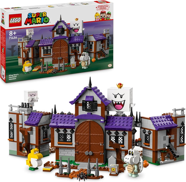 Casa bântuită a lui LEGO Super Mario King Buu Huu, casă bântuită pentru copii, set Nintendo de colecționat, cu Baby Yoshi, cadou pentru băieți, fete și gameri cu vârsta de 8+ 71436