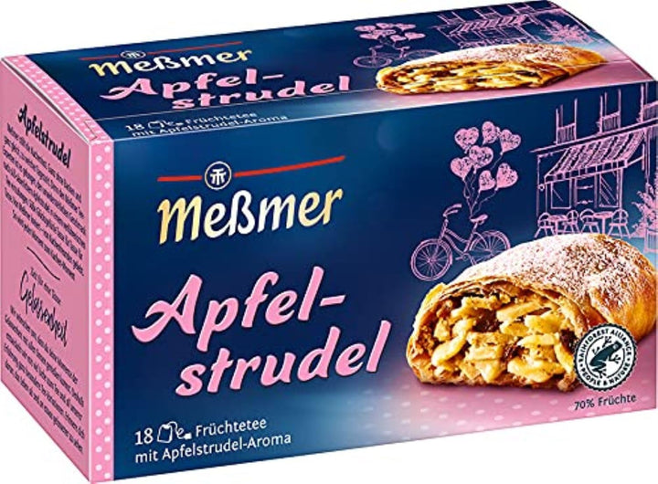 Meßmer Mere confiate | Ceai de fructe cu aromă de mere caramelizate | 20 pliculețe de ceai | Aromat și fructat