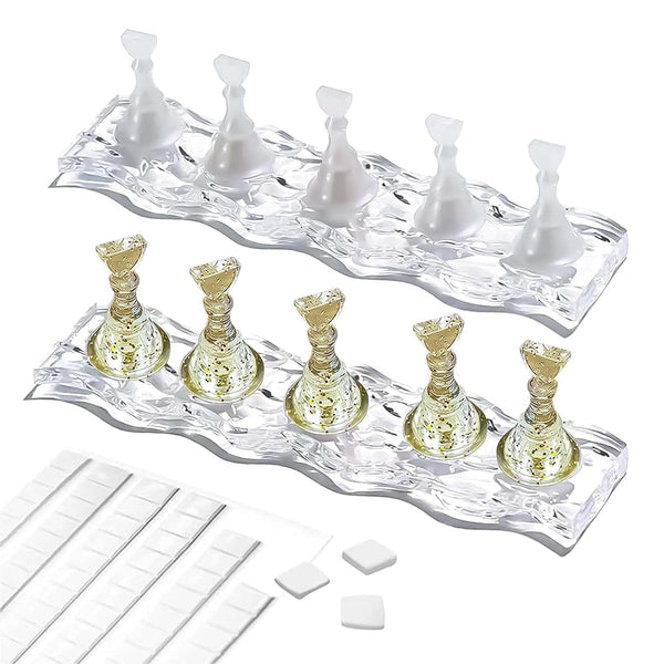 Set Design Unghii – Mână de Antrenament Premium pentru Unghii cu Gel, Accesorii pentru Unghii și Set Unghii Artificiale – Set Versatil pentru Unghii cu Gel DIY și Accesorii Nail Art