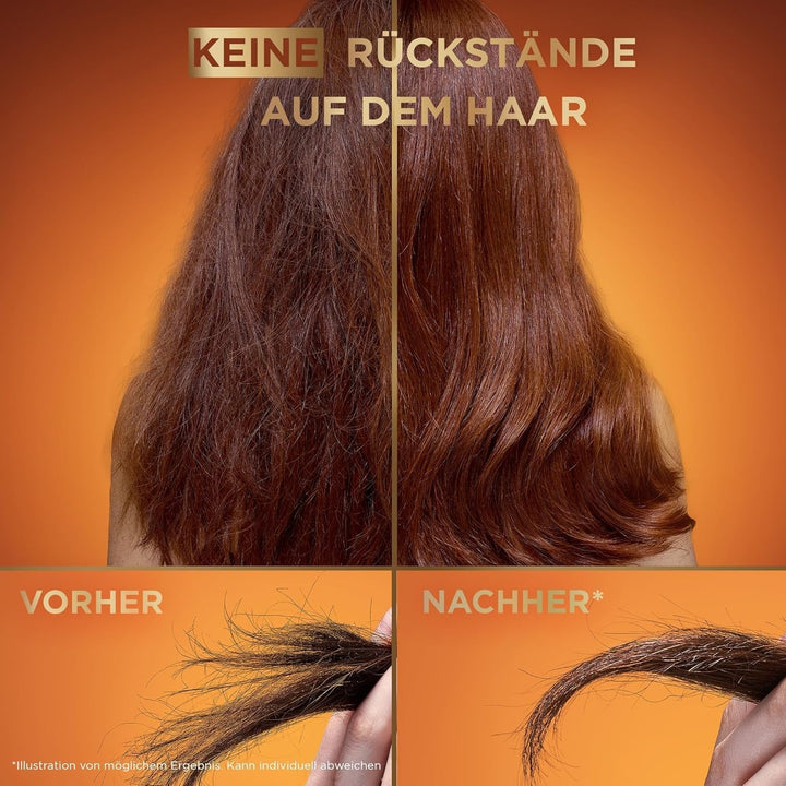 GOOD Permanent Hair Colour 7.43 Turmeric Copper - Colorare fără amoniac, până la 100% acoperire gri + True Treasures Hair Serum, cu miere de salcâm pentru mai multă strălucire și suplețe Vopsea pentru par Naty Shop