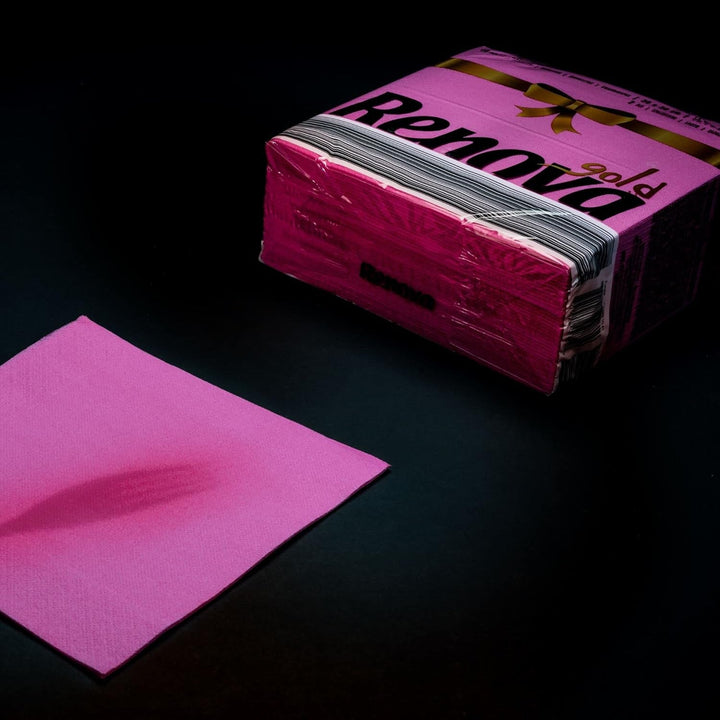 Șervețele de hârtie Renova, fucsia, 40 șervețele, mari, 2 straturi