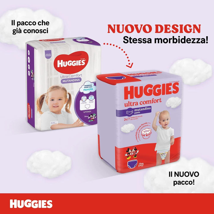 Huggies Ultra Comfort Windelhöschen, Größe 6 (15-25 Kg), 52 Windeln