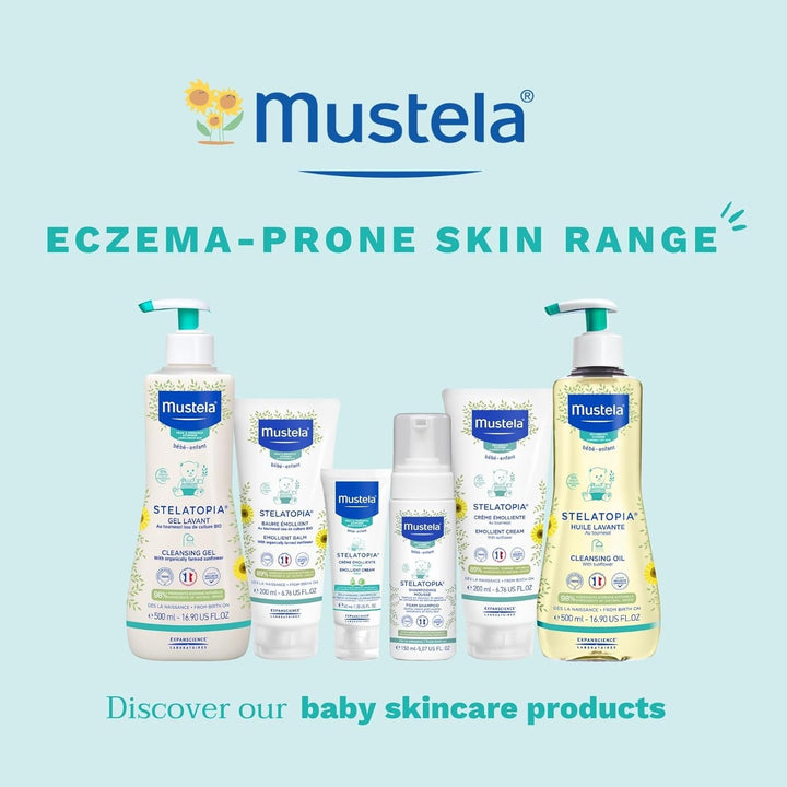 Stelatopia Șampon Mousse pentru scalp cu uscăciune extremă sau dermatită atopică, păr, bebeluși, copii, întreaga familie - reduce roșeața și mâncărimea (150ml)