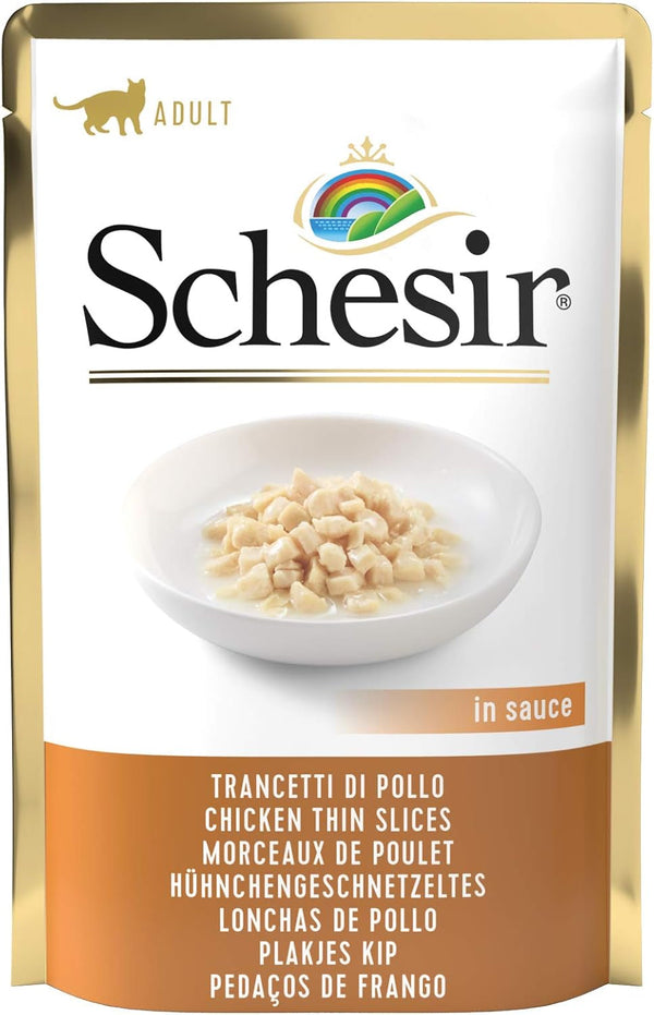 Cat Sauce fâșii de pui cu orez, hrană umedă pentru pisici în sos, 20 pungi X 85 G