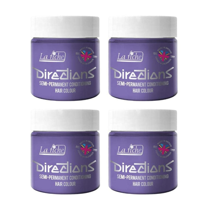 Culoare de păr semipermanentă Directions 100 ml cutie 4 pack (Pillarbox Red) Vopsea pentru par Naty Shop Wisteria 100 Ml (pachet de 4)