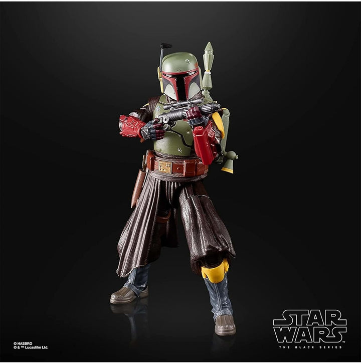 Star Wars Hasbro Seria Neagră Boba Fett (Camera Tronului): Cartea lui Boba Fett Figura de colecție, pentru copii 4+ ani, Multi, 15 cm înălțime