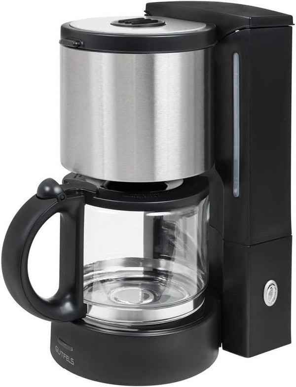 Espressor KA 8101 Swi | 1080 wați | Capacitate 10 cești | Oprire automată | Sistem anti-picurare | Indicator nivel apă | Oțel inoxidabil negru | Cafea