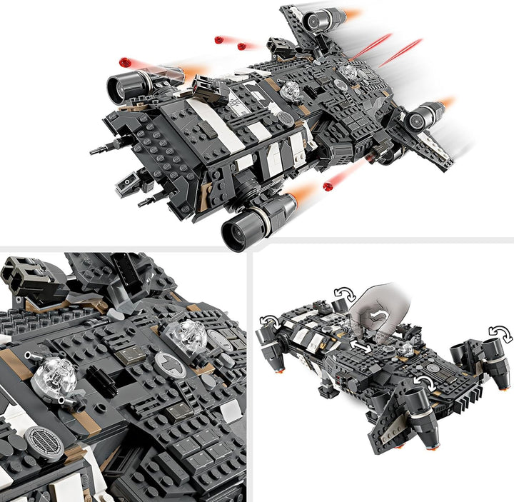LEGO Star Wars: Skeleton Crew Onyx Cinder, navă stelară de jucărie de construit și colecționat pentru băieți și fete cu 5 personaje, idee de cadou pentru fanii de la 10 ani 75374