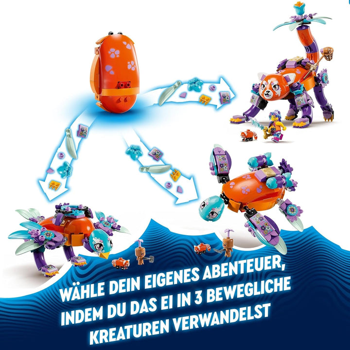 LEGO Dreamzzz 3-In-1 Izzies Dream Animals, ou magic cu minifigurinele Izzy și Dizzy și figuri de animale, set de joacă Fantasy, cadou pentru fete și băieți de la 8 ani 71481