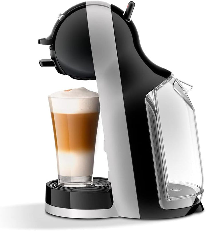 Espressor De'Longhi Mini Me pentru capsule de cafea Dolce Gusto pentru espresso cu 3 pachete de cafea, EDG155.BG, 0,8 L, negru, gri