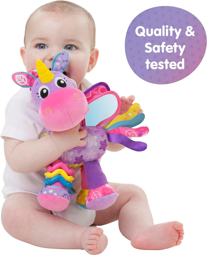 Playgro activity friend unicorn Stella, remorcă pentru cărucior, de la 0 luni, roz/violet, 40183 Jucarii Bebe Naty Shop