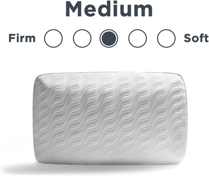 TEMPUR-PEDIC Pernă Tempur-Cloud Prohi, spumă cu memorie, alb/grădină opulentă, King