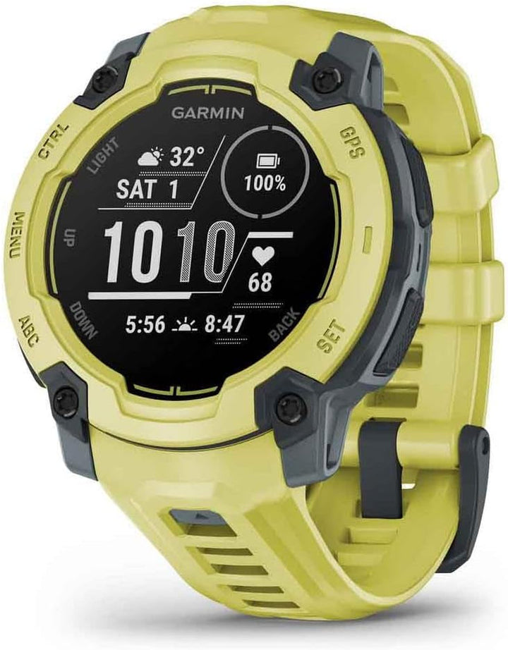 Garmin Instinct E 45mm - Smartwatch GPS rezistent la apă, cu design robust, cu ecran de 1,2" pentru utilizare în aer liber, alergare, ciclism și multe altele - cu măsurare a ritmului cardiac, navigare precisă și numeroase funcții inteligente