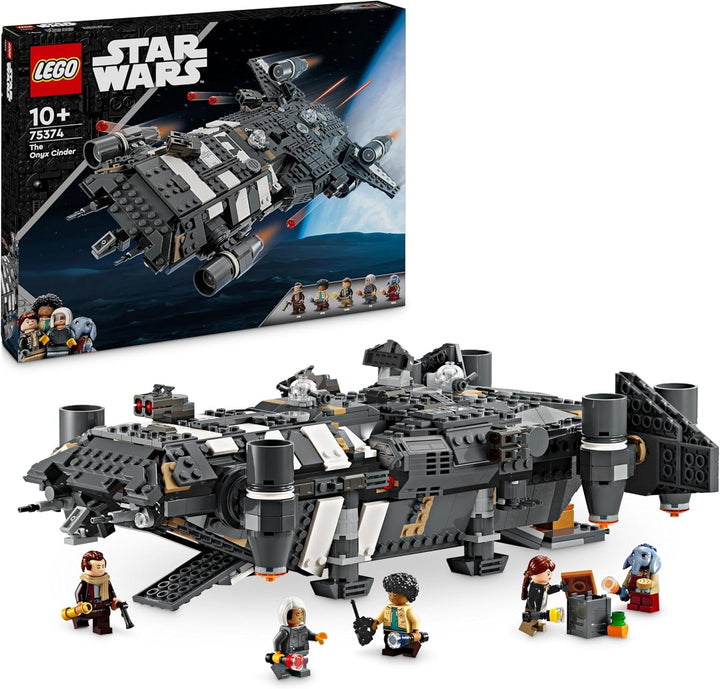 LEGO Star Wars: Skeleton Crew Onyx Cinder, navă stelară de jucărie de construit și colecționat pentru băieți și fete cu 5 personaje, idee de cadou pentru fanii de la 10 ani 75374