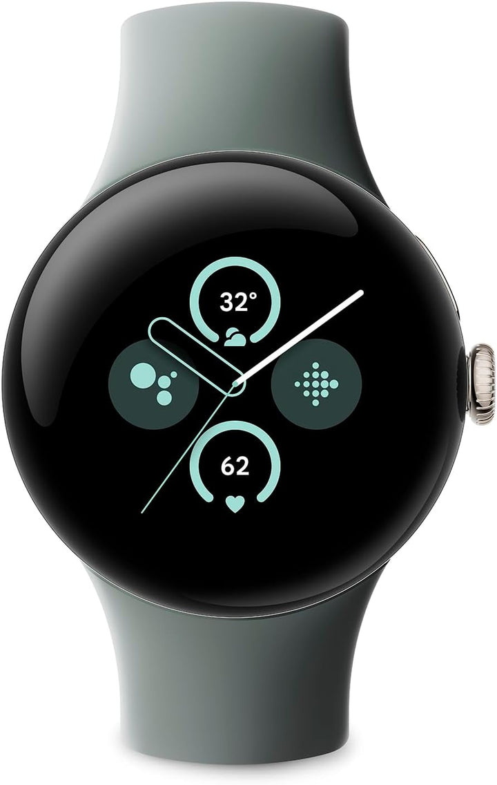Google Pixel Watch 2 - cele mai bune de la Google și Fitbit - măsurarea ritmului cardiac, gestionarea stresului, funcții de securitate - Android - carcasă din aluminiu negru mat - curea sport din obsidian - LTE