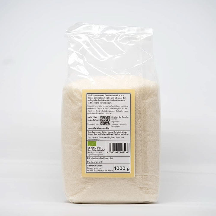 Zahăr organic brut din trestie, 1 Kg