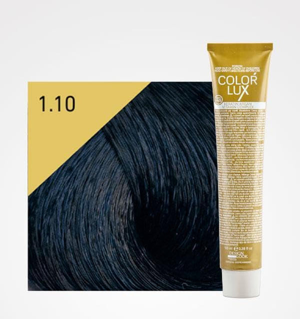 Culoare aurie 1.10 Albastru negru 100 ml Vopsea pentru par Naty Shop 1.10 Negru, albastru 100 G (1 pachet)