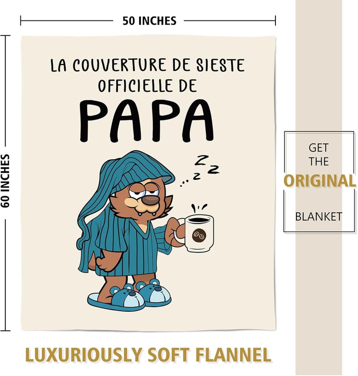 Juratar Flanelldecke FÃ¼r Papa â€“ Geschenk Zum Geburtstag, Vatertag Und Weihnachten â€“ 152 X 130 Cm