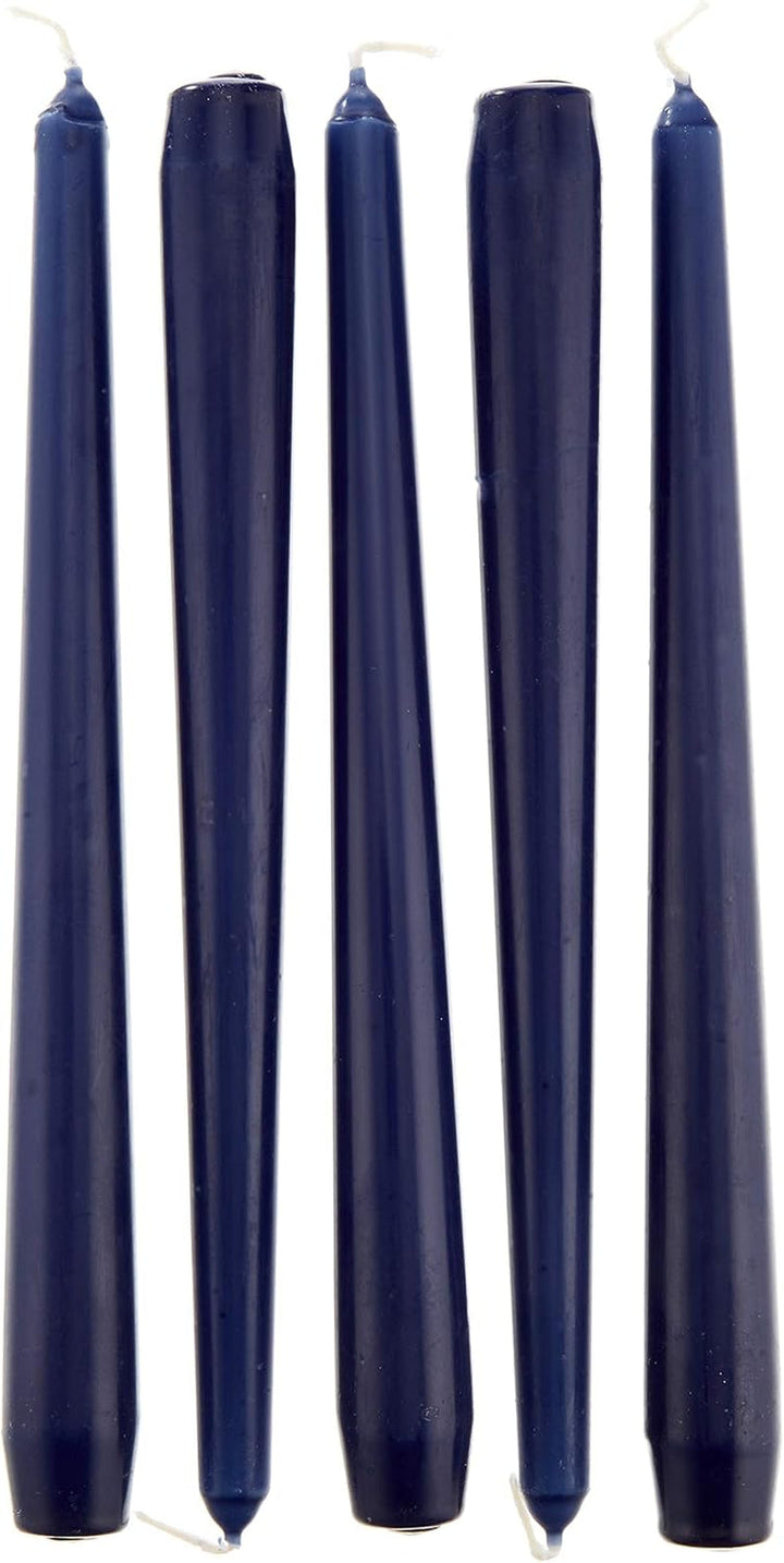 Suporturi de lumânări Papstar albastre (50 bucăți) Ø 2,2 X 25 Cm, albastru închis, fără funingine & șervețele/șervețele de hârtie albastru închis "Royal Collection" 40 X 40 Cm, 1/4-fold, 1 X 50-pack