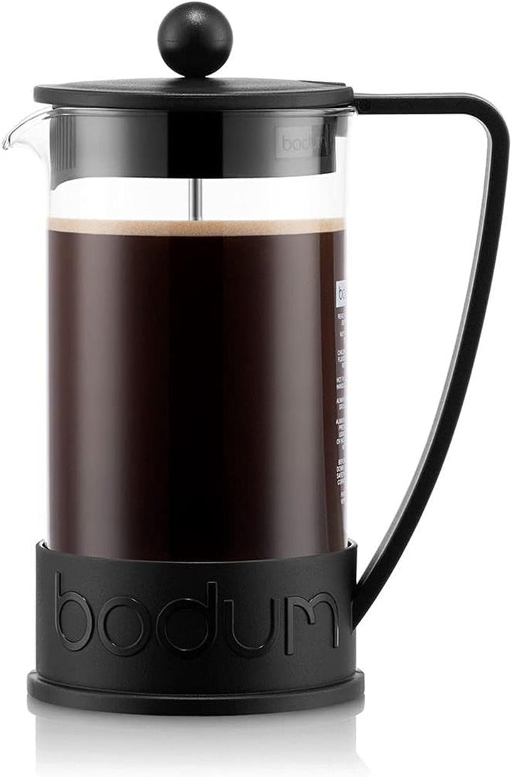 Cafetieră Bodum BRAZIL (sistem de presare franțuzească, filtru permanent din oțel inoxidabil, 1,0 litri) de culoare crem, crem
