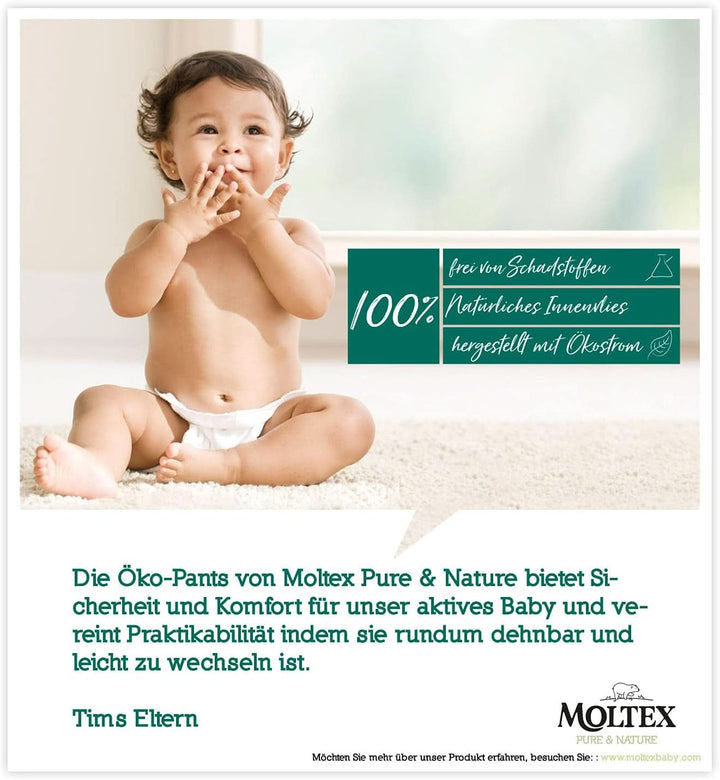 Pure & Nature Öko Pants Größe 5 Junior (9-14 Kg) Monatsbox - 80 Bio Windeln