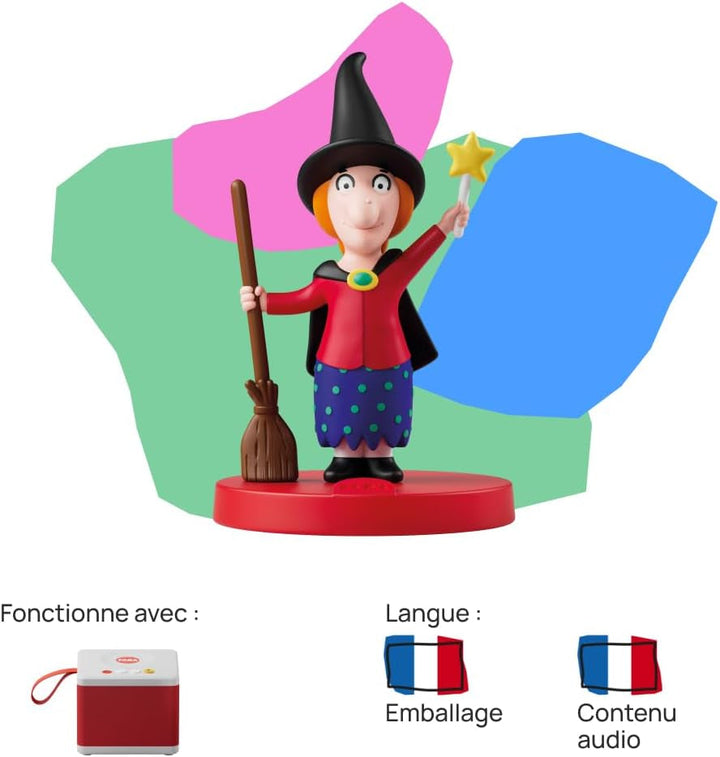 Figura cu sunet Vrăjitoarea din aer - basme și povești sonore - jucărie, conținut educațional, versiune franceză, copii 2-4 ani Jucarii Bebe Naty Shop