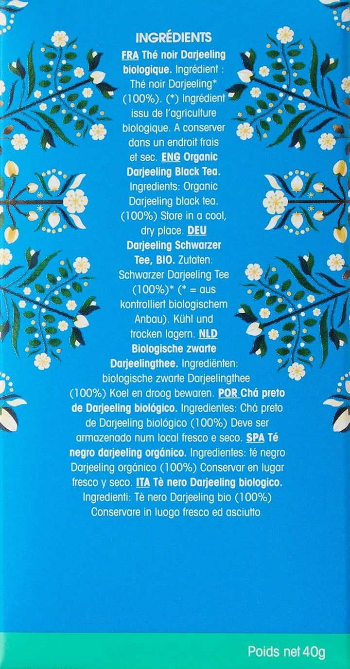 ETS - Ceai negru Darjeeling, BIO, 20 pliculețe de ceai (pachet cu 2)
