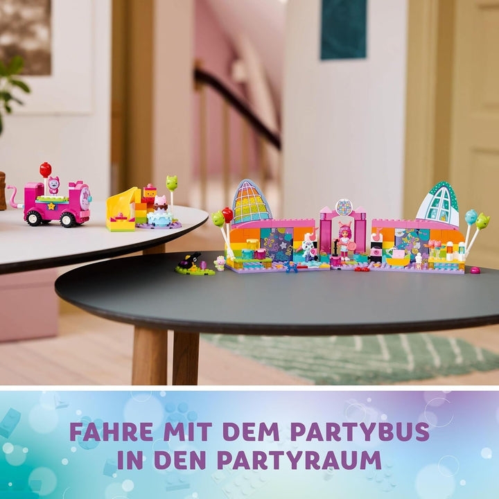 LEGO 4+ Gabby's Dollhouse Gabby's Party Room, Disco Playset cu tobogan și figurine de animale pentru jocuri de rol creative, cadou pentru fete și băieți de la 4 ani 10797