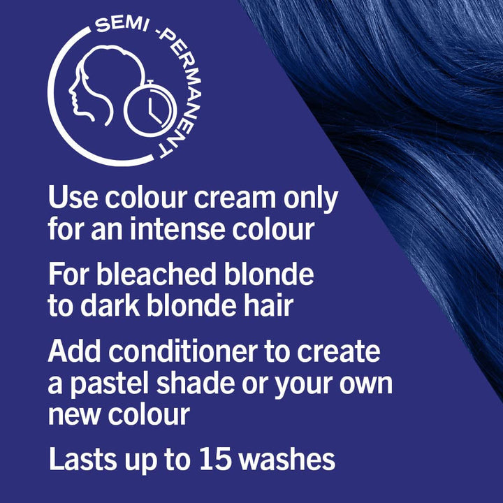 Schwarzkopf LIVE Colour XXL Ultra Brights 95 Albastru electric Vopsea pentru par Naty Shop