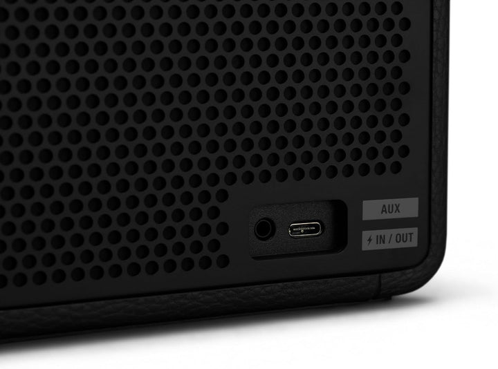 Marshall Middleton Difuzor Bluetooth portabil fără fir, peste 20 de ore de redare portabilă, rezistent la apă IP67 - negru și alamă