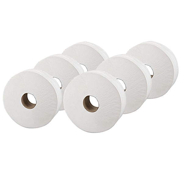 Q Connect KF03810 Hârtie igienică Jumbo, 2 straturi, 400 M, 6 role