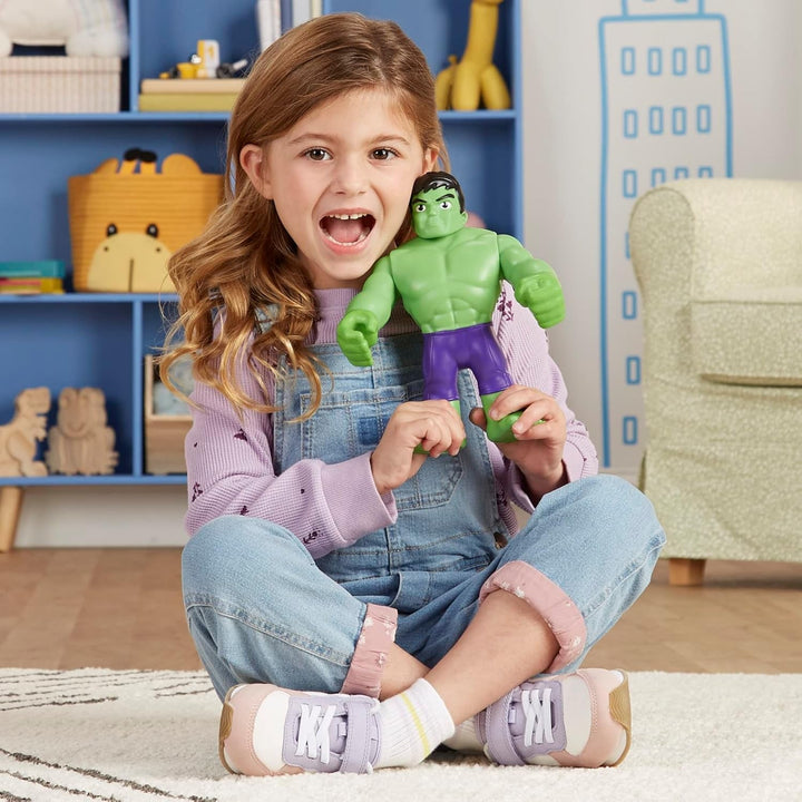 Marvel Spidey și prietenii săi uimitori și prietenii săi extraordinari, figură uriașă de erou, 22 cm, Hulk, jucărie pentru copii de la 3 ani, mărime unică