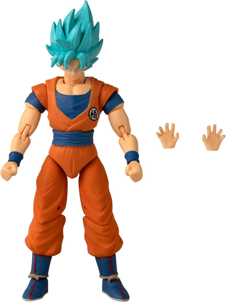 BANDAI - Dragon Ball Super - Dragon Stars Figura 17 Cm - Super-Saiyajin Blue Goku - Figura articulată Blue Goku - Licența oficială Dragon Ball - Jucărie pentru copii 4+ ani - 36780