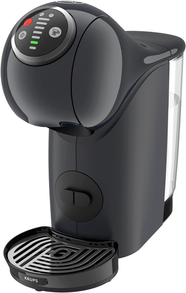 NESCAFÉ Dolce Gusto Genio S plus de Krups, Espressor compact cu capsule, Capacitate 0,8 litri, 1500 wați, Avertizare automată de detartrare, Cosmic Gray, KP340B
