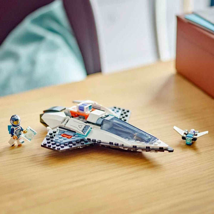 Nava spațială LEGO City, jucărie spațială cu navetă spațială pentru copii de construit, băieți și fete de la 6 ani, set cu figurină astronaut 60430