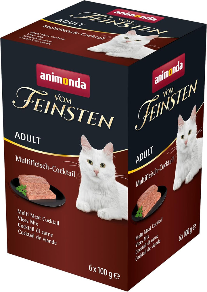 Animonda Vom Feinsten Adult Sauce Variety (32 X 100 G), hrană umedă pentru pisici adulte, hrană pentru pisici fără cereale și zahăr, bucăți fragede într-un sos delicios