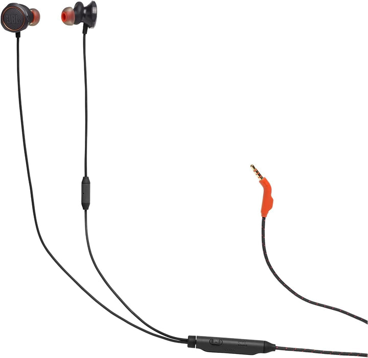 JBL Quantum 50 In-Ear Gaming Headphones - Negru - Pentru PC și consolă - Cască cu microfon și funcție Mute - Compatibilă cu toate platformele
