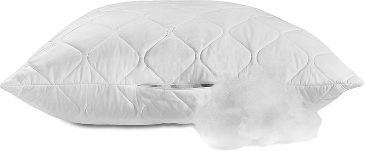 Traumnacht Cozy - Set de 2 perne cu husă din microfibră moale, pernă certificată Oeko-Tex cu fermoar, 80X80 cm, produsă în conformitate cu standardul de calitate german Perne standard Naty Shop