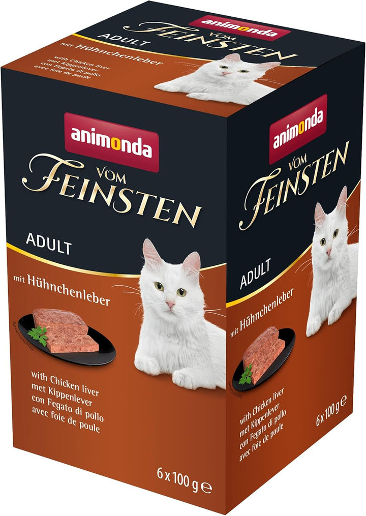 Animonda Vom Feinsten Adult Sauce Variety (32 X 100 G), hrană umedă pentru pisici adulte, hrană pentru pisici fără cereale și zahăr, bucăți fragede într-un sos delicios