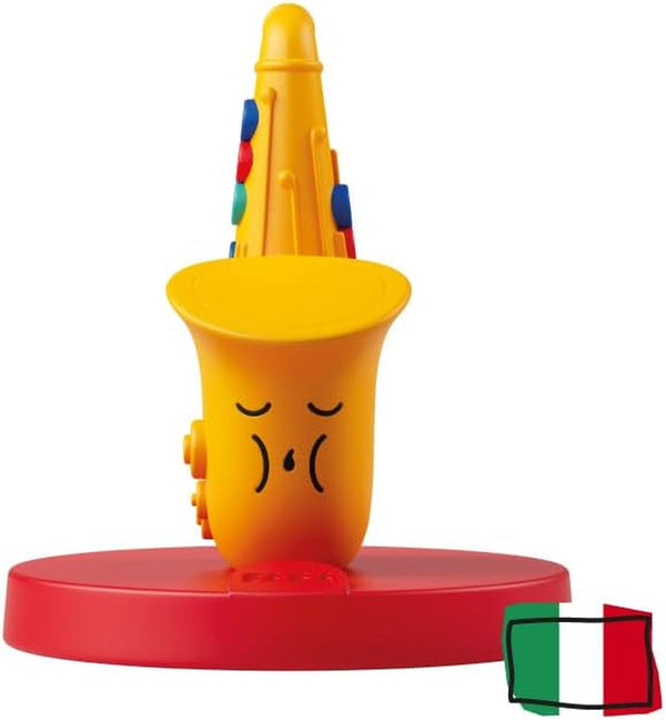 Figura de sunet - ritm de jazz - muzică, cântece și sunete, jucărie cu conținut educațional, băieți și fete de la 0 ani, versiunea italiană Jucarii Bebe Naty Shop Titlu implicit