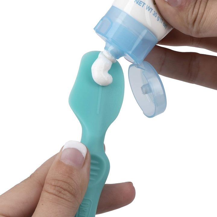 Aplicator de cremă pentru scutece Nuby - Spatulă pentru cremă împotriva erupțiilor cutanate | inclusiv cutie de călătorie | potrivit de la naștere