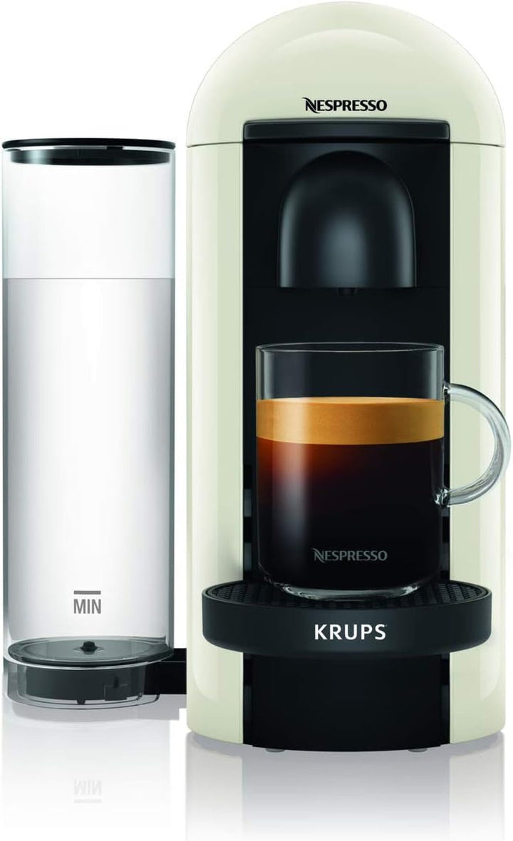 Krups YY2778FD Espressor cu capsule Nespresso Vertuo pentru espresso sau cafea, 40 ml până la 410 ml, alb titan