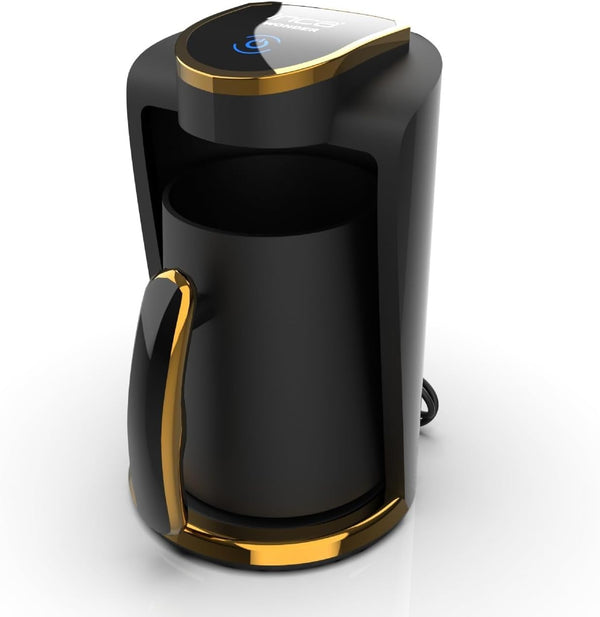 Cafetieră turcească automată İnca IKM-01 | Cafetieră turcească | 250 ml (1-4 căni) | 400 W | Protecție la preaplin și fierbere fără apă | Placă de încălzire din oțel inoxidabil | Design modern | Pentru o mocha perfectă
