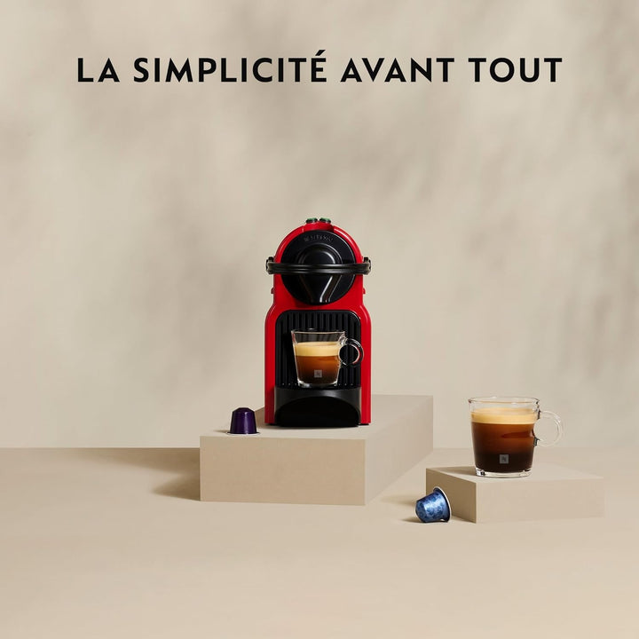 Espressor Krups Nespresso Inissia, Roșu, Espressor pentru capsule de cafea YY5506FD